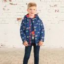 Lighthouse Finlay Boys Tractor Print Waterproof Coat - Navy Blue additional 7