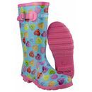 Cotswold Children's Button Heart Print Wellington Boots additional 3