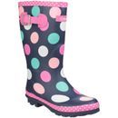 Cotswold Dotty Children's Pull-On Multi-Coloured Wellington Boots additional 1