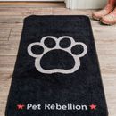Pet Rebellion Stop Muddy Paws XL Dog Mat Barrier Rug - Black (57cm x 110cm) additional 2
