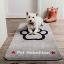 Pet Rebellion Stop Muddy Paws XL Dog Mat Barrier Rug - Grey (57cm x 110cm) additional 6