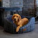 House of Paws Check Tweed Oval Snuggle Bed additional 3