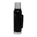 Stanley Classic Hot &amp; Cold Insulated Steel Drinks Bottle - 1 Litre (Matte Black) additional 1