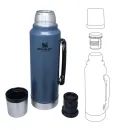 Stanley Classic Hot &amp; Cold Insulated Steel Drinks Bottle - 1 Litre (Hammerton Lake Blue) additional 3