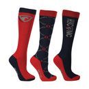 HYCONIC Children's Pattern Socks by Hy Equestrian (Pack of 3) additional 3