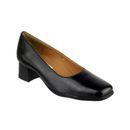 Amblers Walford Ladies Wide Fit Court Shoes (Black) additional 1