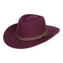 Hoggs Perth Crushable Felt Merlot Hat additional 2