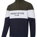 Hoggs Dumfries 1888 Gents Forest/White 1/4 Zip Sweatshirt additional 1