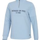 Hoggs Dumfries 1888 Ladies 1/4 Zip Plain Blue Sweatshirt additional 1