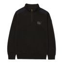 Caterpillar Mens Essential 1/4 Zip Black Sweatshirt additional 7