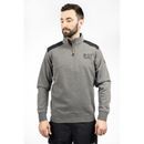 Caterpillar Mens Essential 1/4 Zip Black Sweatshirt additional 2