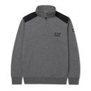 Caterpillar Mens Essential 1/4 Zip Black Sweatshirt additional 8