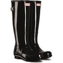 Hunter Tall Back Adjustable Gloss Wellington Boots additional 1