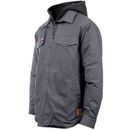 Hard Yakka Men's Quilted Solid Grey Shacket additional 3