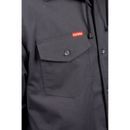 Hard Yakka Men's Quilted Solid Grey Shacket additional 4