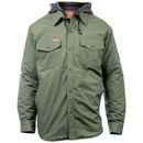 Hard Yakka Men's Quilted Solid Green Shacket additional 1