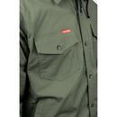 Hard Yakka Men's Quilted Solid Green Shacket additional 4