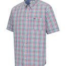 Hoggs of Fife Mens Aberdour Short Sleeve Check Green/Red Shirt additional 1