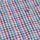 Hoggs of Fife Mens Aberdour Short Sleeve Check Green/Red Shirt additional 2