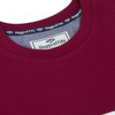 Hoggs of Fife Mens Dalbeattie Colour Block Burgundy/White/Navy T - Shirt additional 3