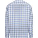 Hoggs of Fife Mens Garvock Twill Herringbone Blue/Gold Shirt additional 2