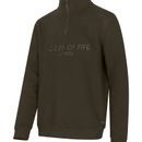 Hoggs of Fife Mens Galloway 1888 Plain 1/4 Zip Forest Sweatshirt additional 1