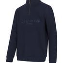 Hoggs of Fife Mens Galloway Navy 1888 Plain 1/4 Zip Sweatshirt additional 1