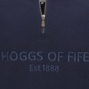 Hoggs of Fife Mens Galloway Navy 1888 Plain 1/4 Zip Sweatshirt additional 4