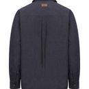 Hoggs of Fife Mens Huntly Navy Waxed Canvas Utility Overshirt additional 2