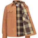 Hoggs of Fife Mens Huntly Tan Waxed Canvas Utility Overshirt additional 4