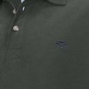 Hoggs of Fife Mens Moffat Long Sleeve Forest Green Rugby Shirt additional 2