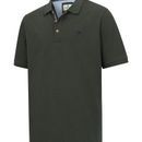 Hoggs of Fife Mens Newton Pique Forest Green Polo Shirt additional 1