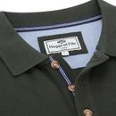 Hoggs of Fife Mens Newton Pique Forest Green Polo Shirt additional 3