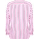 Hoggs Women's Sophia Oversized Seafoam Striped Shirt additional 3