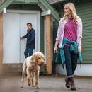 Hoggs Women's Sophia Oversized Seafoam Striped Shirt additional 2