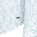 Hoggs of Fife Ladies Thistle Print Seafoam Shirt additional 3