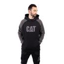 Caterpillar Men's Raglan Hooded Black Sweatshirt additional 1