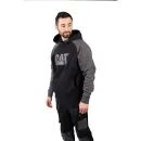 Caterpillar Men's Raglan Hooded Black Sweatshirt additional 3