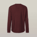 Hard Yakka Men's Heritage Icon Long Sleeve Burgdundy Tee additional 3