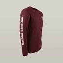 Hard Yakka Men's Heritage Icon Long Sleeve Burgdundy Tee additional 5