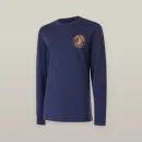 Hard Yakka Men's Heritage Icon Long Sleeve Blue Tee additional 4