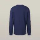 Hard Yakka Men's Heritage Icon Long Sleeve Blue Tee additional 3