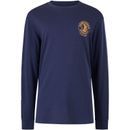Hard Yakka Men's Heritage Icon Long Sleeve Blue Tee additional 1