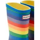 The Hunter Boot Co Original Kids Classic Rainbow Print Wellington Boots additional 4