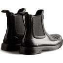 The Hunter Boot Co Women's Commando Gloss Chelsea Black Boots additional 3