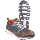 Amblers Safety AS707 Lightweight Non Leather Trainers (Grey/Orange) additional 3