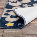 Pet Rebellion, Stop Muddy Paws Blue Flower Print XL Mat additional 4