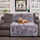 Pet Rebellion Comfy Grey Faux Fur Furniture Cover additional 1