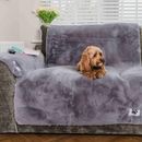Pet Rebellion Comfy Grey Faux Fur Furniture Cover additional 3