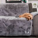 Pet Rebellion Comfy Grey Faux Fur Furniture Cover additional 2